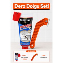 Cina Max 400 ml Beyaz Derz Dolgusu + Derz Kazıyıcı Seti | Fayans Seramik Derz Yenileme ve Tamir Kiti