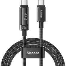 OEM CA-8900 Usb-C To Usb-C 240W OLED Ekranlı Hızlı Şarj Kablosu 1.2m
