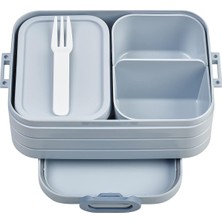OEM - Yemek Kutusu Take A Break Midi – Bölmeli Beslenme Kutusu – 4 Tereyağı Ekmeği Için Uygundur – 900 ml – Nordic Blue