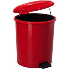 OEM Pedallı Çift Kovalı Çöp Kovası 35 Litre Kırmızı - Isıya Dayanıklı - Kırmızı