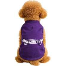 OEM Kedi ve Köpek Kıyafeti &amp; Elbisesi Mor Security Atlet Xl