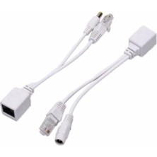 OEM Pasif Poe Enjektör Adaptör Seti | RJ45 Ethernet Üzerinden Güç ve Veri Aktarımı | Ip Kamera ve Ağ Cihazları Için (2)