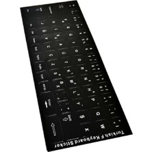 OEM F Klavye Sticker Türkçe Klavye Yapışkan Harf Dizilimi Siyah, Standart, Drwlfskt, Siyah, Erkek