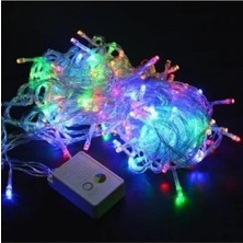OEM 10 mt SL-1013 Fişli 100 LED Rgb Renkli Işıklı Ultra Güçlü Yılbaşı Ağaç Işık 8 Fonksiyonlu Dekoratif