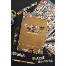 OEM Harfler Sticker Defteri 1690+ Adet Bullet Journal, Scrapbook, Harfli, Sayılı, Sticker Defteri