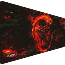 OEM Digipod Gaming Oyuncu Mousepad 90X40 Xxl Kaymaz Taban Kızıl Ejderha 4mm Kalınlık