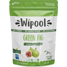 Wipool Dondurularak Kurutulmuş Yeşil Incir - Freeze Dried Doğal Meyve Kurusu ,vegan ,sağlıklı Atıştırmalık