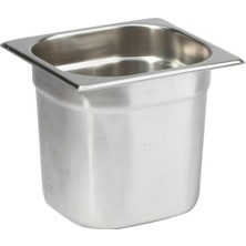 OEM Paslanmaz Çelik Gastronom/gastronorm Küvet Gn 1/6-150 (17,6 x 16,2 x 15 Cm)