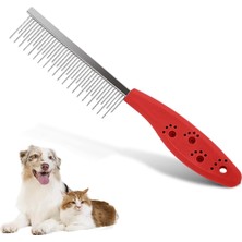 OEM ® Kedi Köpek Tüy Açıcı Tarak | Tek Taraflı Gıdık Açıcı Metal Dişli Pet Tarağı | Tüy Toplama &amp; Kıtık Düğüm Açıcı