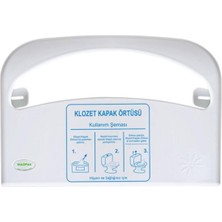 OEM Klozet Kapak Örtüsü 250'LI + R-1308 Klozet Kapak Örtü Aparatı Beyaz,61