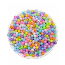 OEM 25GR 6mm Pastel Tonlarda Olta Boncuğu, Balıkçı Boncuğu