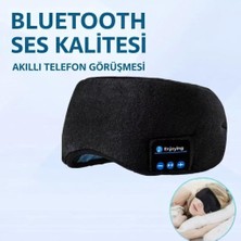 OEM Arpag Import Bluetooth Kulaklıklı Uyku Bandı, Siyah, Yumuşak Polar ve Spandex, Kablosuz Müzik Dinleme, Yoga ve Seyahat Tipi, Eller Serbest Kullanım