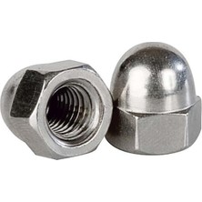 OEM Kör Somun Kaplamalı Metrik 4 mm Beyaz 20'lu Paket