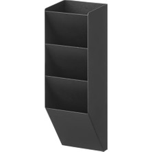 OEM 10097 Tower Manyetik Kalem Tutucu, Siyah, Çelik/mıknatıs/silikon, Minimalist, 6,2 x 6,2 x 20,8 cm (U x G x Y)