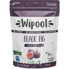 Wipool Dondurularak Kurutulmuş Siyah Incir -Freeze Dried -Sağlıklı Atıştırmalık, Doğal Meyve Kurusu , Vegan