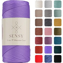 OEM 2 mm - 200 gr Polyester Makrome Ipi Lila 230 M Polyester Makrome Ip Supla Ip ve Çanta Ipliği