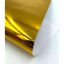 OEM Gold Aynalı Varak Altın Parlak Kendinden Yapışkanlı Otomobil Jant Motorsiklet Bisiklet Mobilya Beyaz Eşya Aksesuar Kaplama Folyosu Su Geçirmez Dayanıklı Folyo (122CMX2METRE)
