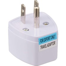 OEM 523738 Seyahat Adaptörü Usa Erkek Fişli Universal, Beyaz