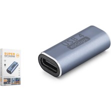 Aslanoğlu Store Usb4 Type-C Dişi Dişi Birleştirici Adaptör 40 Gbps HDX1086