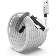 OEM Bağlantı Kablosu 20 Ft Quest2/quest Pro/pico 4 Aksesuarları ve Pc/steam Vr, Yüksek Hızlı Pc Veri Transferi, Vr Kulaklık ve Oyun Bilgisayarı Için USB C Kablosu