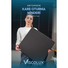 OEM Kare Ortopedik Minder - Kare Oturma Minderi Tekerlekli Sandalye Ofis Araba Minderi Siyah