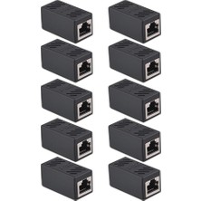 OEM RJ45 Dişi Dişi Cat5/6/7/8 Ethernet Lan Ağı Birleştirici Aparatı Internet Kablo Uzatıcı 10 Adet