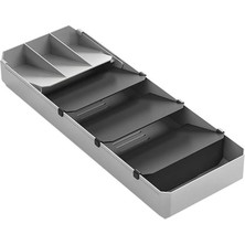 OEM Çatal Bıçak Takımı Düzenleyici, Gri ve Siyah, 40-49 cm