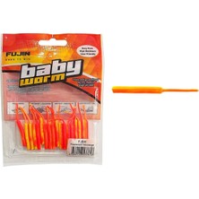 OEM Baby Worm Lrf Silikon 5.2 cm Uv Yelorange Glow (18 Adet)