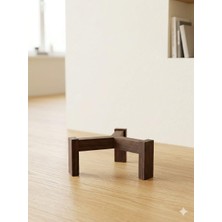 OEM Ahşap Saksı Standı, Kahverengi, 20X10 Cm, Minimalist Üç Ayaklı Tasarım, Dekoratif Bitki Standı