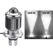 OEM Otomobil Araç Motosiklet Mercekli Far Ampulü LED Far Beyaz Csp LED Xenon Lamba Delici Yayıcı Uzun Kısa 1 Adet H4