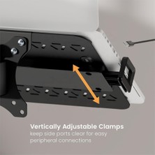 OEM Monitör Koluna Takılabilen Dikey Laptop Tutucu Stand| 12” – 18” Arası | 9 kg Taşıma Kapasiteli