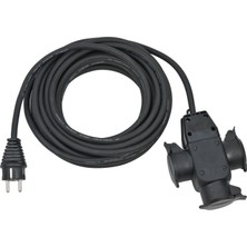 OEM Şantiye Uzatma Kablosu, 3 Bölmeli Kauçuk Kavramalı, IP44, 25 M, H07RN-F3G1,5