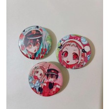 OEM Hanako Nene Anime Buton Rozet 37MM 3 Adet
