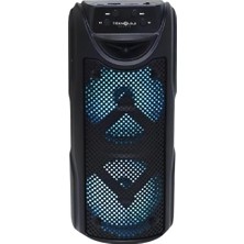 OEM Bluetooth Hoparlör, 2x4 Inç, 2x5 Watt, Rgb Işık Efekti, Fm/aux/sd Kart, 23 cm Portatif, 800 Mah Batarya, 2 Adet
