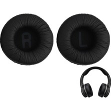 OEM Jbl Tune T500BT, T450BT, 510BT, E40BT Kulaklık Için Yedek Kulak Yastığı, 70 mm Hafızalı Köpük Kulak Yastığı, Suni Deri, Siyah, Konfor ve Gürültü Yalıtımı