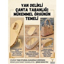 Mady Aksesuar Çanta Tabanı Özel Tasarım -Bambu Rengi 24X8 Cm, 3 Adet