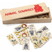Tufy Toys Ahşap Hayvancık Domino Oyunu - 28 Parça Eğitici Domino
