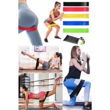 OEM Eğzersiz Direnç Bandı 5 Adet Farklı Dirençte Pilates Squat Aerobik Bandı - Hafif,orta,sert Çalışma Lastiği-Evde Ofiste Spor Karın Kası Sıkılaşma Seti Pilates Lastiği