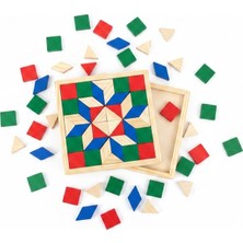 Tufy Toys Ahşap Mozaik Tangram - 42 Parça Geometrik Yapboz Oyunu