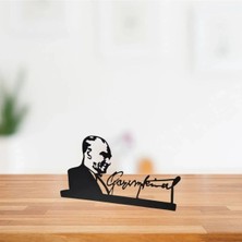 Çukurova Ahşap - Ahşap Masa Üstü Dekor Atatürk Görseli ve Imzası