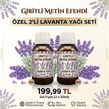 Giritli Metin Efendi Lavanta Yağı 2 x 20 ml % 100 Saf ve Doğal Lavender Oil