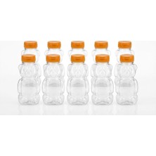 OEM 10 Adet 250 ml Ayıcık Şeklinde Pet Şişe Bpa Içermez Ayıcıklı Şişe Meyve Suyu ve Su Şişesi Okul Kreş Piknik ve Günlük Kullanım Için