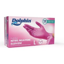 OEM Pembe Nitril Eldiven Pudrasız (L) 100'LÜ Paket