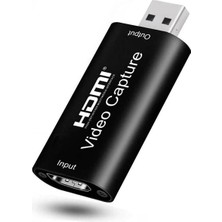 OEM USB 2.0 HDMI Video Capture Video Kayıt Ekran Aktarma Adaptörü - Siyah AL2623