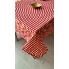 OEM Defnelam Piknik Örtüsü Sofra Bezi 170X170 cm (Kırmızı Orta Pötikare)