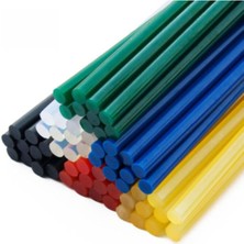OEM 10 Adet, Renkli Kalın Silikon, 11 Mm, Sıcak Mum Silikon, Karışık Renklerde