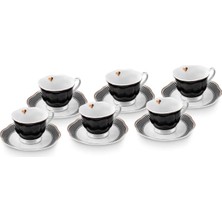 OEM Piraye 6 Kişilik Kahve Fincan Takımı 80 ml