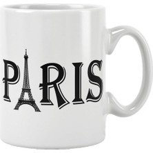 OEM Paris Eyfel Şehir Temalı Baskılı Kupa Bardak, QBM1350