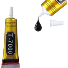 OEM T-7000 50 ml Süper, Cam, Kumaş, El Sanatı, Yapıştırıcı, Yapboz, Tutkal Onarıma Uygun Çok Amaçlı Yüksek Performanslı Endüstriyel Tutkal Yarı Sıvı Siyah Yapışkan (50 Ml, 1 Paket)