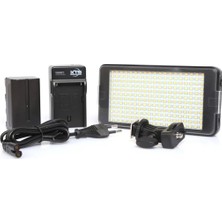 OEM Fototekfotograf Pro LED-228 Sürekli Işık 228 LED Video Işık Kamera Çekim Işığı Batarya ve Şarj Dahil